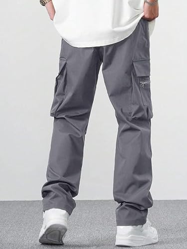Image of DEEMOON Men's Cargo Pants Outdoor Hiking Multi-Pocket Utility Long Trousers | Men's Cargo