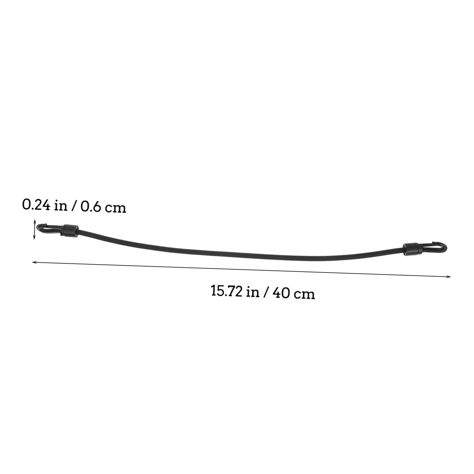 ifundom 6Pcs Elastic Cargo Binding Rope with Hooks Durable Tensioner Belts for Luggage Motorcycle Camping Outdoor Use High Strength Space Saving Design Easy to Carry