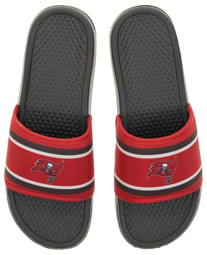 Image of FOCO NFL Team Printed Slide Sandals - Officially Licensed Football Fan Footwear for Comfort & Style