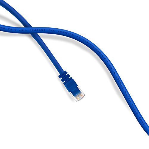 GearIT 25 Feet Cat 6 Ethernet Cable Cat6 Snagless Patch - Computer LAN Network Cord, Blue