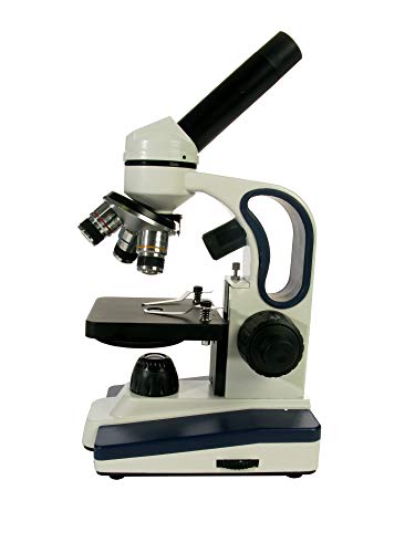 American Educational 7-1358 Basic Monocular Compound Microscope, Wf10X Eyepiece, 40X-400X Magnification, Brightfield, Tungsten Illumination, Plain Stage, 110V Or Battery-Powered #TOP1