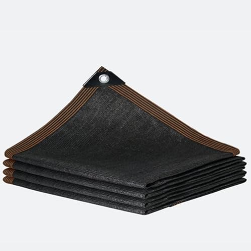 Filet d'ombrage noir 85% pour pergola et serre bâche en maille durable 6x12m