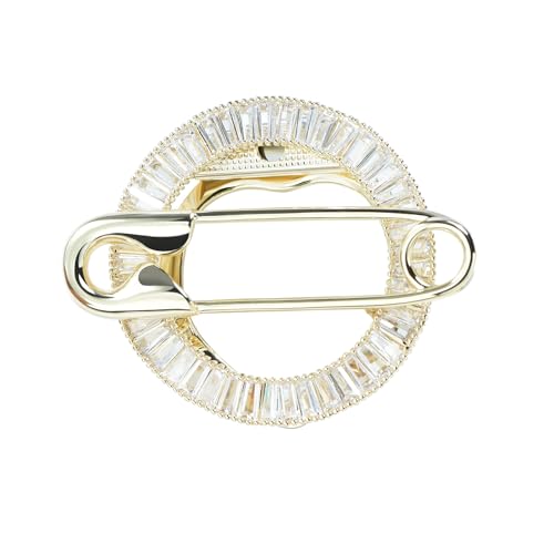 Broche fleur pour femme en perles et cristal amovible