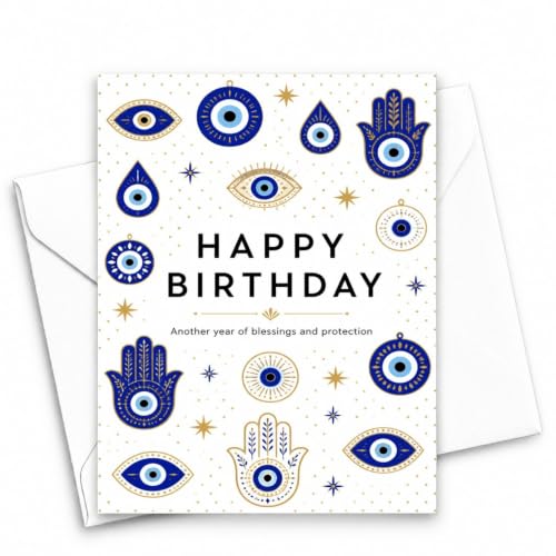 Turkish Evil Eye Cards HAPPY BIRTHDAY Another Year Of Card Funny Gag | Celebrate With A Unique HAPPY BIRTHDAY Another Year Of Card Featuring Hilarious Designs That Bring Laughter To Every Special