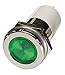 Flat Indicator Light, Green, 12VDC