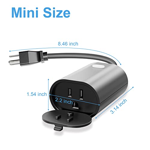 New One Smart Dimmer Plug Outdoor, IP65 Waterproof WiFi Dimmable Smart Outlet, Compatible with Google Assistant, Alexa by new one - Image 6