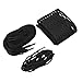 Tomotato Lacrosse Mesh String Kit Lacrosse Mesh and Strings Black Nylon Wear Proof Lacrosse Mesh Piece Woven String for Accessory