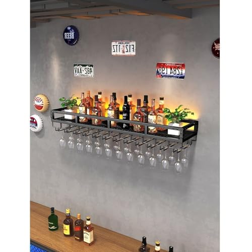 Casier à vin mural pour libérer de l'espace et protéger vos verres à pied de la poussière