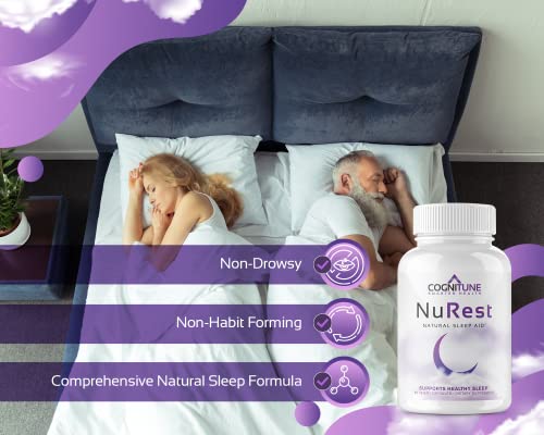 Natural Sleep Supplement - Herbal Sleep Aid Supplement - Non Habit Forming Sleeping Pills - Non-Drowsy Formula With Melatonin, Valerian Root, Lemon Balm, Chamomile, Gaba, Magnesium #TOP7