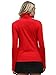 VareVige Women's Cotton Turtleneck Top Long Sleeve Thermal Undershirts Base Layer Tee Red XL