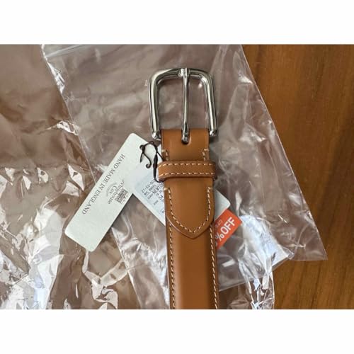 Whitehouse Cox P1127 メッシュレザーベルト 34インチ 薄茶 ホワイトハウスコックス メッシュベルト（Whitehouse Cox P1127