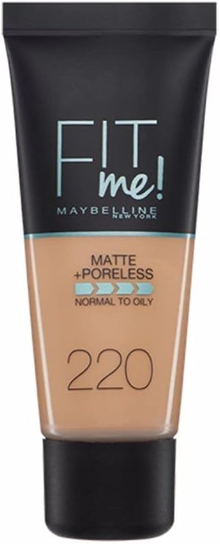 Maybelline Fit Me Matte & Poreless (Tonalità 220 Natural Beige)