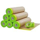Paint Masking Paper -Unfold 18 inch x 50 feet Tape and Drape Painters Paper, Masking Paper for Paint