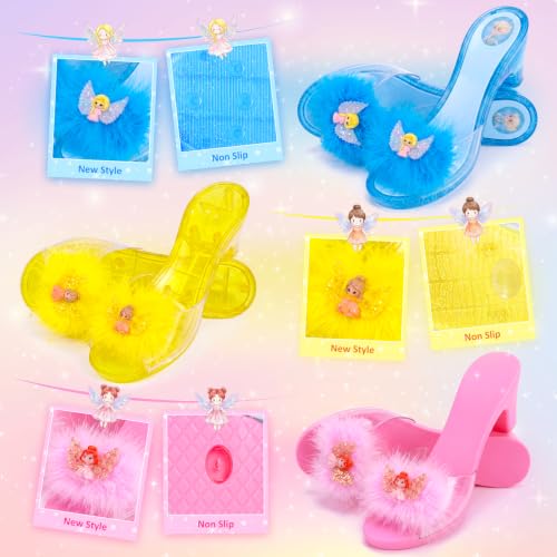 image for LIMIROLER Princess Dress Up Shoes Gift Set Princess Toys Toddler Dress