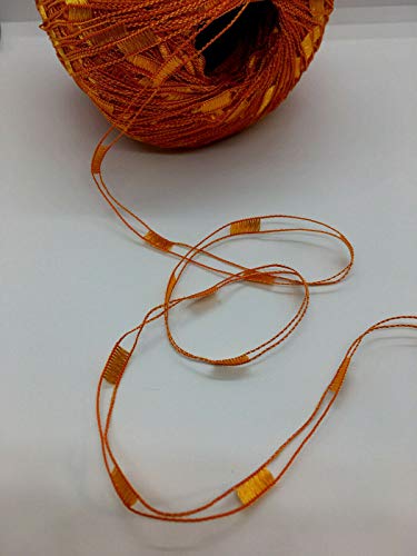 Orange Ladder Yarn - 50 Gram, 164 Yards #TOP1