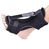 Férula nocturna para fascitis plantar: forro acolchado de espuma suave: materiales cómodos y transpirables con el máximo acolchado de espuma en la posición dorsal, sensación suave contra tu pie que te permite dormir cómodamente durante toda la noche.