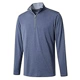 M MAELREG Mens Pullover Quarter Zip Golf Sport Casual Long Sleeve Mens Golf Half Zip Pullover...