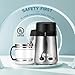 CO-Z 4L Brushed Stainless Steel Countertop Distiller Machine, Home Distilled Water Maker with Glass Pot, Purifier to Make Clean Water