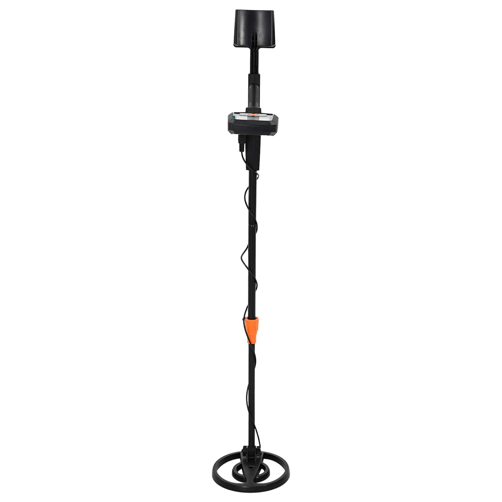 Wykrywacz metalu z wyświetlaczem LCD, 3 tryby wyszukiwania i wodoszczelna cewka wyszukiwania 19 cm, regulacja wysokości 85-111 cm, do monet, biżuterii, reliktów