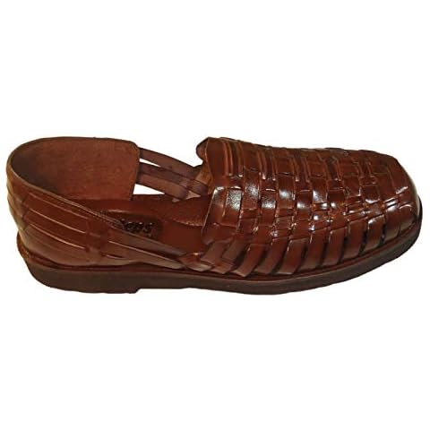 Sunsteps Broadbay Men's Hand Woven Leather Huarache Sandal for All-Day Comfort (8M, Medium Brown) Cover