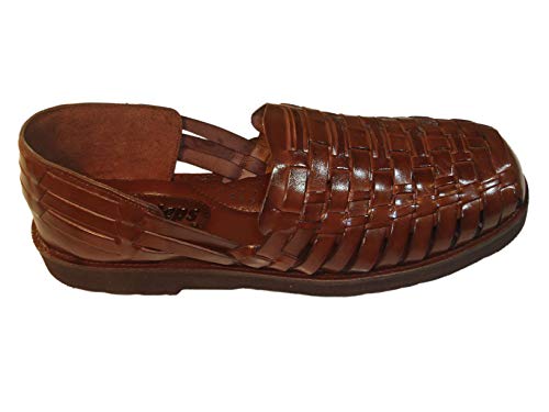 Broadbay Men's Hand Woven Leather Huarache Sandal for All-Day Comfort