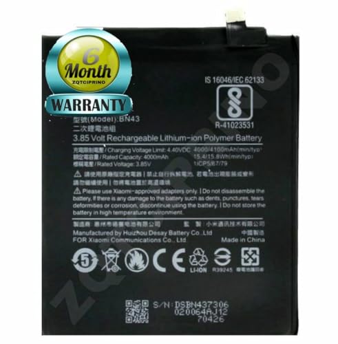 Image of Original BN43 Battery for Redmi Note 4 Battery with 6 Month Warranty****(CC55)