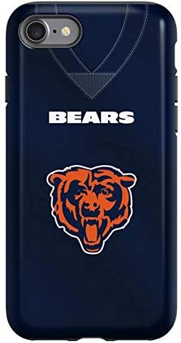 Skinit Pro Phone Case Compatible with iPhone SE (2nd & 3rd Gen) - Officially Licensed NFL Chicago Bears Double Vision Design