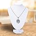 White Bust Necklace Jewelry Display Stand 26cmx19cm(10 2/8