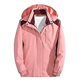 Regenjacke, Damenjacke, Funktionsjacke, Allwetterjacke, Doppeljacke, Übergangsjacke, Frühling Rot 46 48 Herren Tall Hardshell Regenjacke, Winddicht, Wasserdicht, Atmungsaktiv, Black, M Wasserfeste Damenjacke Übergangsjacke Damen Leichte Regenjacke wasserdicht Kurze Windjacke mit Kapuze für den Außenbereich Damen Regenjacke Wasserdicht Leichte Zip Windbreaker Hoodie Kurze Faltbar