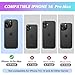 MILPROX Compatible with iPhone 16 Pro Max Case - with Screen Protector - Compatible with MagSafe - Magnetic Clear Trasparent Design - Non Yellowing Anti Slip - All PC Protective Phone Cover - Pink