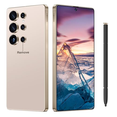 Image of yoresaw I25Ultra Unlocked Smartphone,16+512GB Unlocked Phone,6.9" HD+ Display,Built in Pen,Snapdragon 8 Gen3 7000mAh Dual Speakers 5G/Face ID/Fingerprint Lock/Dual SIM/GPS (Desert Titanium)