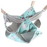 Beavorty ペット用吊り下げベッド ハンモックネスト 布製寝袋 青色防水複合生地 大型サイズ 小動物リス ハムスター向け 室内用