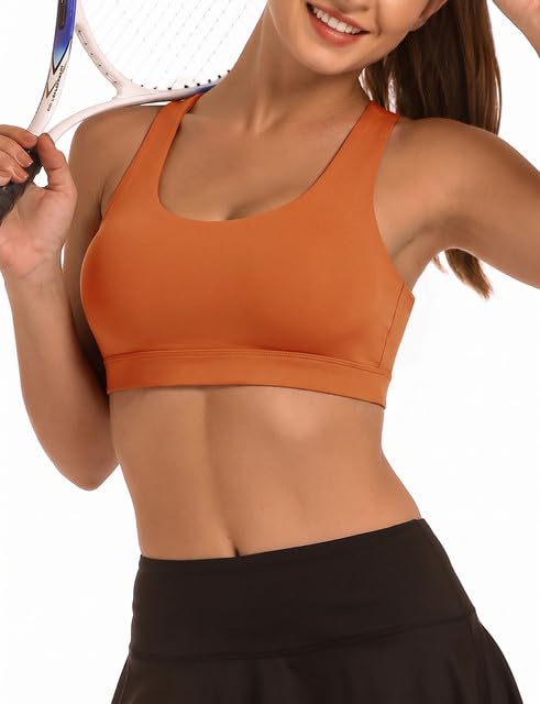 Image of Buauty 2 Packs Sports Bras for Women High Support, Push Up Sports Bra, Criss-Cross Back High Impact Yoga Bras for Large Bust