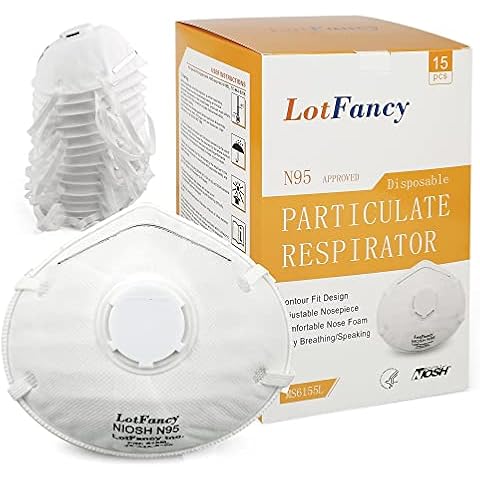 LotFancy NIOSH N95 Respirator Masks Cover