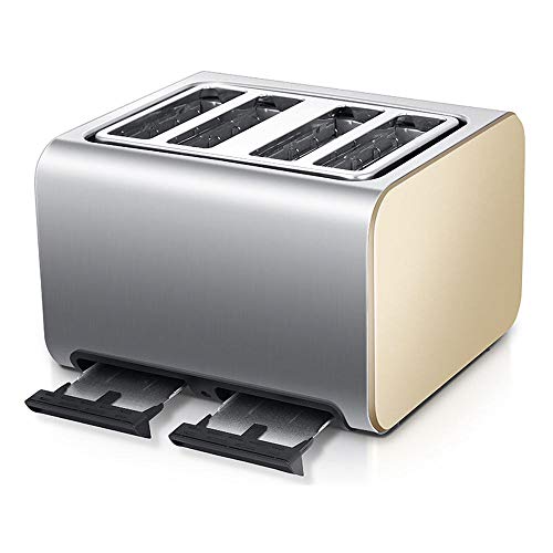 DAETNG Toaster 4 Slice, Retro Edelstahl klein mit Bagel, Abbrechen, Auftaufunktion, Aufwärmen mit extra breitem Schlitz… – Bild 3