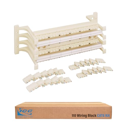 ICC 110 Wiring Block with Feet 96 Pair CAT6