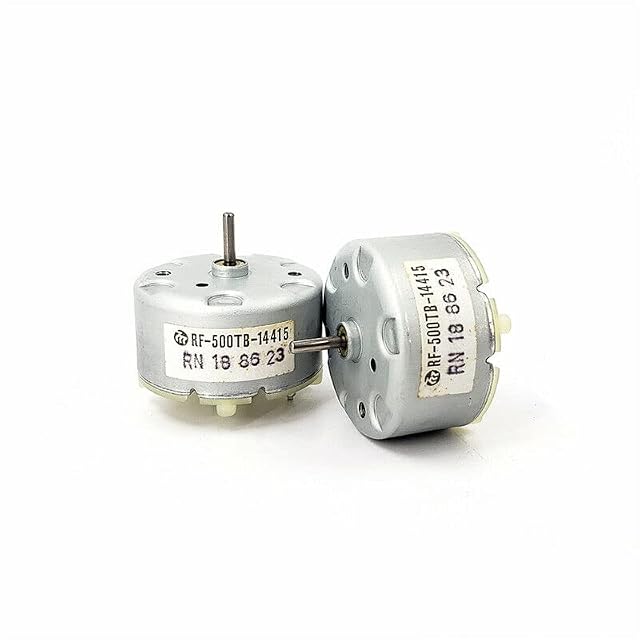 1PC Mabuchi RF-500TB-14415 Motor DC 5V 6V 3700RPM High Speed Round Spindle Electric Motor for VCR CD DVD