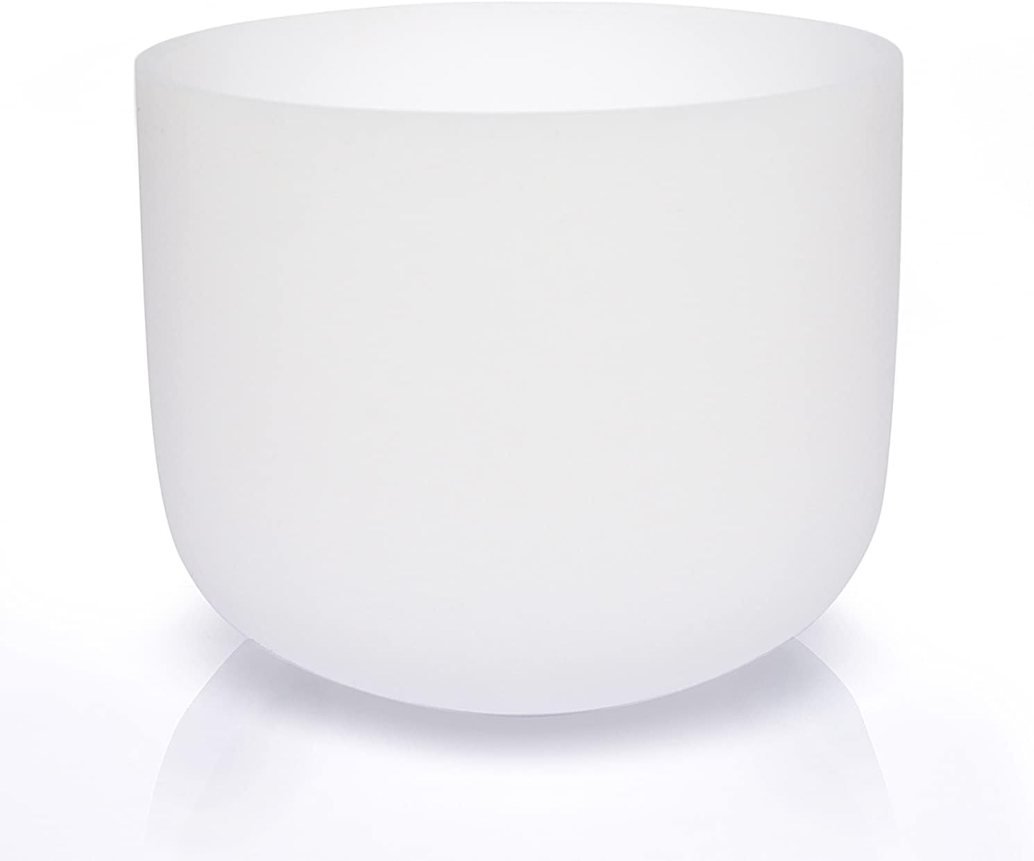 TERRITORY E Note Solar Plexus Chakra Quartz Frosted Crystal Singing Bowl 8 inch