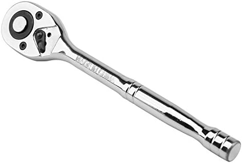 Xpork 3PCS Ratchet Handle Set 1/4" 3/8" 1/2" Drive Heavy Duty Quick Release Carbon Steel Professional Set Heavy Duty Quick Lever Release Wrench for Furniture Auto Car Repair