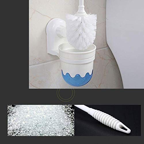 Dalovy Toilet Brushes,Suction Cup Wall-Mounted Plastic Toilet Bowl Brush And Holder ，|Easy Installation | Strong Bearing Capacity | Deep Cleaning| White Toilet Brush And Holder Set #TOP2