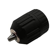 Keyless 3/8in Drill Chuck - Universal Replacement fits Most 3/8-in Drills with 24 UNF Thread Mount Shaft - Holds 1/32-3/8" 0.8-10mm 1/32-3/8" Bits