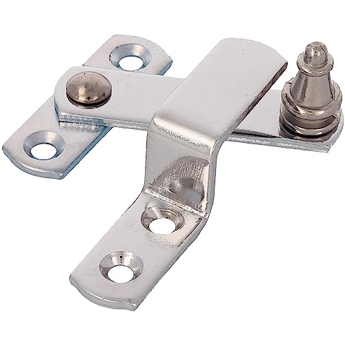 Amig - Türklopfer aus Stahl | Glänzend verchromt | Türklopfer im rustikalen Stil | Einfache Montage | Ideal für drinnen und draußen, chrom