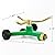 [2 Pack] RESTMO 3-Arm Metal Sprinkler with Wheel Base, 360 Degree Automatic Rotary Lawn Sprinkler System for Garden Plant, Flower Bed and Yard Watering and Large Yard Area Watering