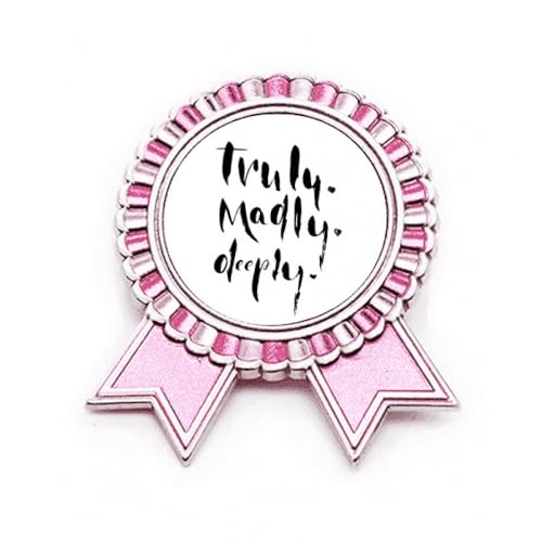 Broche rose Truly Madly en métal M pour sublimer vos tenues de bureau