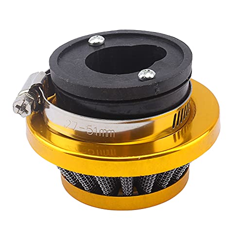 Liyyds 42Mm 43Mm 44Mm Golden Filter Adapter Velocity Stack For 33Cc 43Cc 47Cc 49Cc 50Cc 52Cc Minimoto 2-Stroke Dirt Mini Pocket Bike Kids Atv Go Kart Goped Blad Gas Powered Scooter Motovox Mvs10 #TOP5