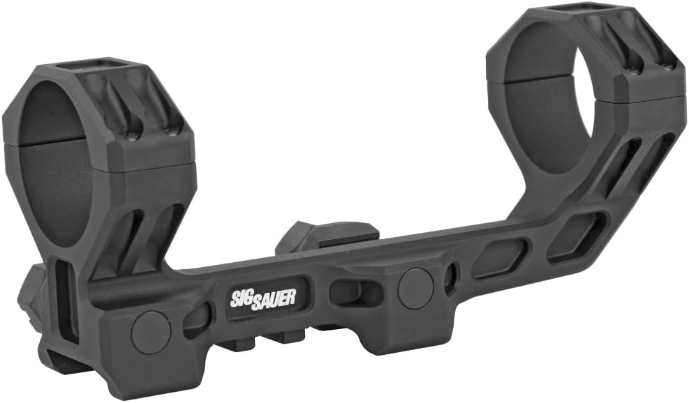 Sig Sauer Aluminum 7075-T6 Lightweight 34mm ALPHA3 Scope Mounts w/1913 Mounting Interface Style Clamps for Precision Shooting
