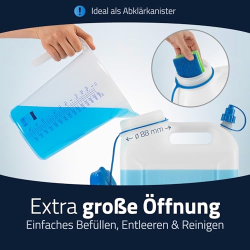 Miniatura 5 de Hünersdorff Bidón De Cuello Ancho 10 L, Pead Natural, Con Protección Uv