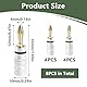 8 Stück 24K Vergoldet Bananenstecker, Lautsprecher Banana Steckverbinder, Schraubbare Lautsprecherkabel Anschlüsse für HiFi Audio Heimkino Systeme, 4 Rot 4 Schwarz, Kompatibel Kabeln 0.75 mm bis 4 mm