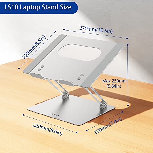 image for BESIGN LS10 Aluminum Laptop Stand, Ergonomic Adjustable Notebook Stand
