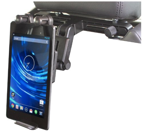 Navitech Tablet Pc In Car Headrest/Back Seat Black Expandable Firm Grip Mount Cradle Compatible With The Samsung Galaxy Tab 10.1 V, Samsung Galaxy Tab 8.9, Samsung Galaxy 7.7 #TOP1